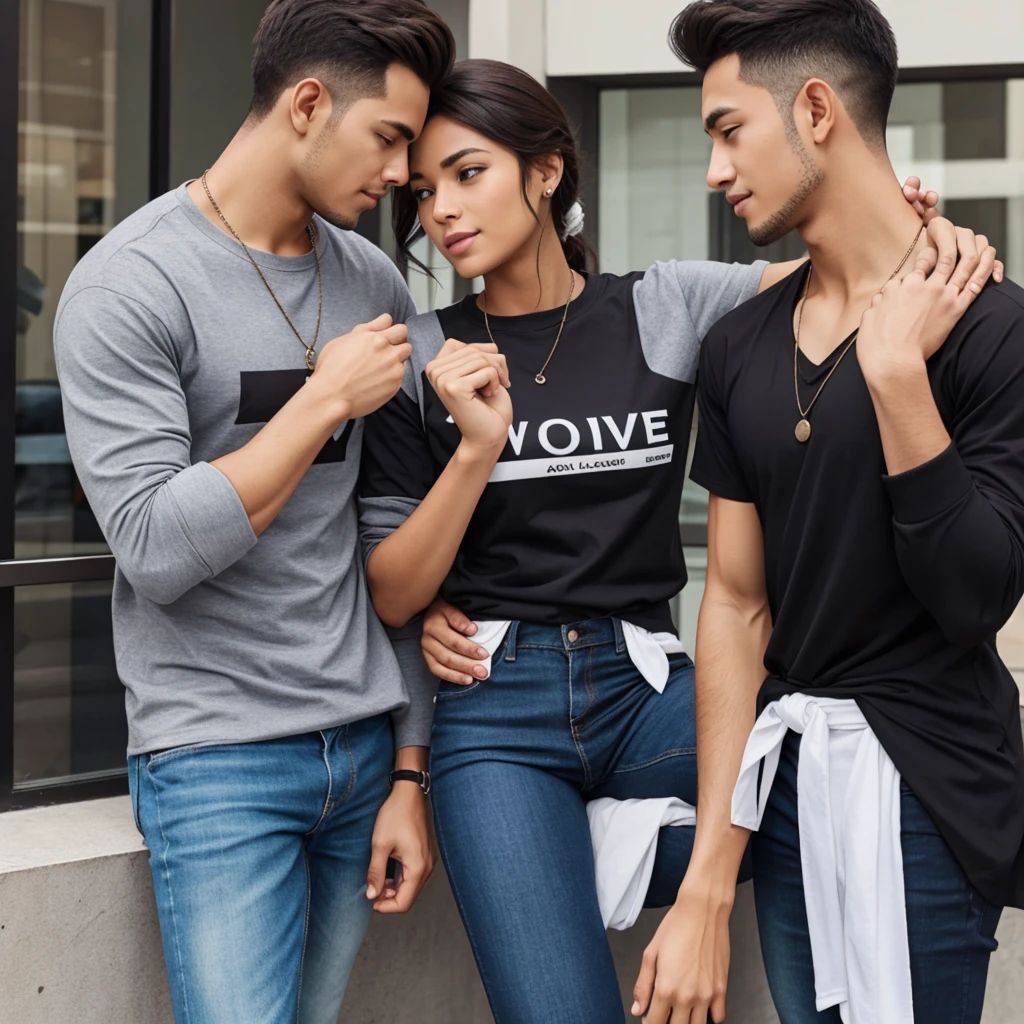 male woman gregarious Love each other Clothing