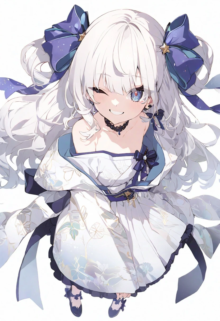 (muste piece), (best quality), very detailed eyes, expressive eyes, perfect face, very detailed face, highly detailed face, beautiful girl, (solo full body shot:1.3), 8K, beautiful girl, white background background, delicate and beautiful face and eyes, dark intense shadow,
1 girl, vtuber style, cool girl, hololive, Hoshimachi Suisei, Gorgeous kimono, small chest, cropped shoulders, clavicle, one eye close winking, smile, body visible through clothes, chest visible through clothes, (full body), looking at viewer, standing,