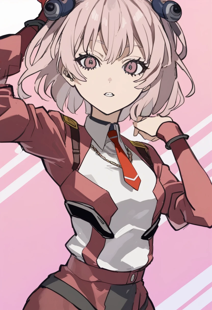 1girl, style:inu totemo,looking at viewer,waistshot, asuka from evangelion