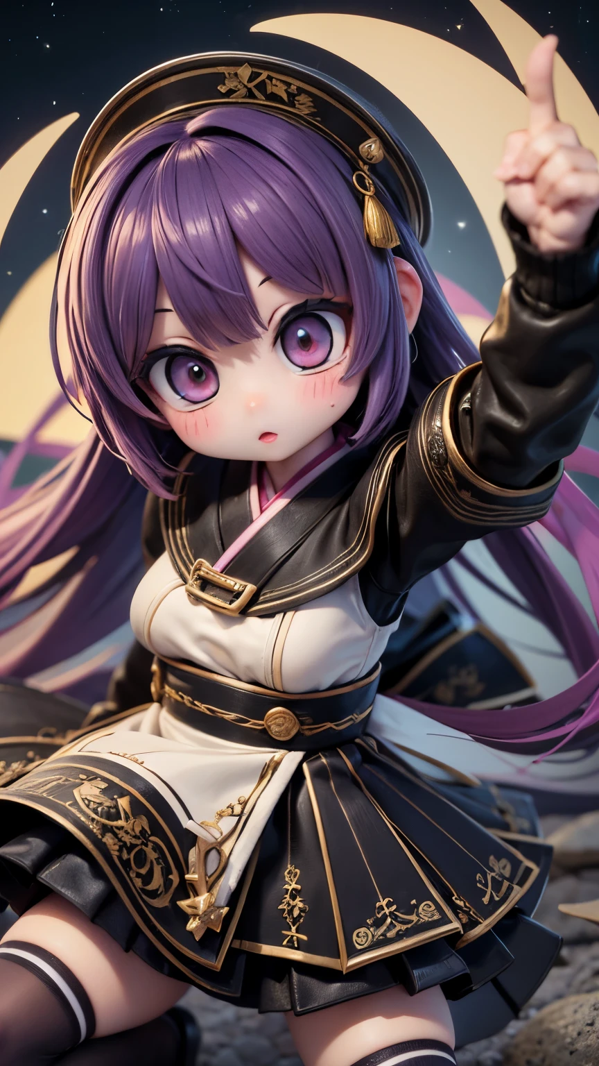 (masterpiece, 最high quality, 最high quality, Official Art, beautifully、aesthetic:1.2), (Chibi Character:1.3、2:2:1.3、2 people), Very detailed,colorful,Most detailed,night、深night、Degrees of Freedom:1.8、Anatomically correct、(Dynamic pose), , (Shiny skin), (Many colors:1.4), beautiful、Japanese、Maid、Super big breasts:1.99、Small waist:1.3、High resolution、high quality、high resolution、Realistic、realism、Photorealistic、Realistic textured face and body、Anatomically correct、beautiful、Rainbow Hair、realism、Realistic、Photorealistic、Raw photo、超A high  resolution  、SLR、Octane Rendering、dynamicポーズ、Dynamic Action、Sharp Eye、Heavy makeup、dynamic、Dynamic Action、Detailed Background、