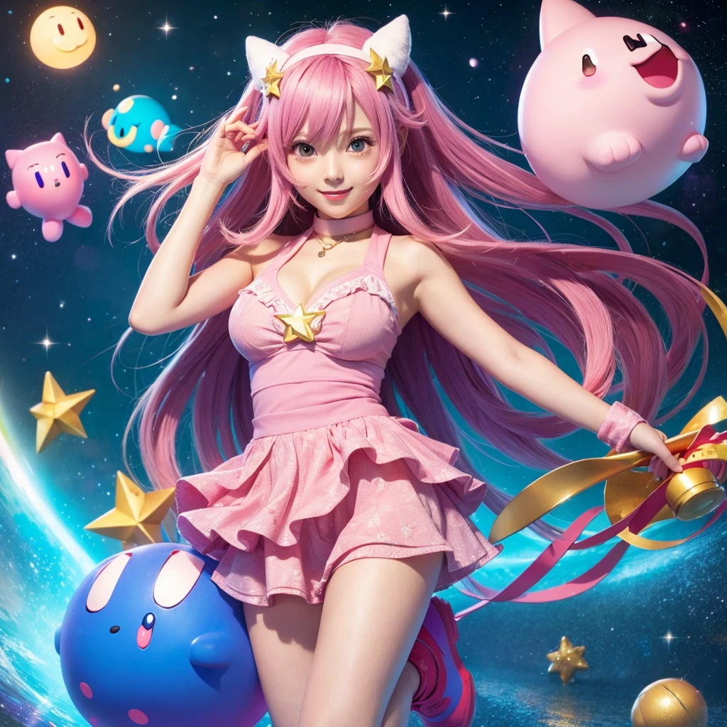 Group image of a group of Asian women posing for a photo,The upper part of the body、one girls、i have silver hair color、Two-tone、(Pink Highlight Hair、Curly hair,floral headband、very Bigger breasts、Sorcerer、whore、idol、garterbelts、off shoulders、Dancing、Jumping、Has a shining wand、Countless glowing spheres float、Glowing soap bubbles、cgstation ,ulzzang,(color),Multi-colored clothes, Popular on bbwchan, Yan Juncheng, Girls' Generation, Pink complexion(((Many female dancers)))動物illustration,mixed species,different kinds of animals,various species,diverse animals,digimon evolution,ultimate evolution,Perfect body,ultimate body,horse,Anthropomorphic,digimon evolution,ultimate evolution,Perfect body,ultimate body,UFO,有是horse,Anthropomorphic,best quality,Super detailed,Realistic,(真實Art,概念Art:1.2),humor,天horse行空的imagination,quirky style,Cartoon creatures,Crazy combination,chaotic scene,,creativity,Art,mixed species啟發,Pokemon style,Love to play、whimsical、Colorful、Playful、imagination、Mysterious atmosphere、Cute characters、unique design、((fictional animals))、eye-catching、Attention to detail、Colorful、expressiveness、Entertainment、Unconventional、Stimulate、various kinds,animal diversity,harmonious relationship,peaceful coexistence,animal world,Art表現,Beautifully illustrated creatures,((Amazing fusion)),hybrid animals,Unusual biological pairings,((口袋妖怪Art風格)),數碼寶貝關鍵Art,杉森健Art,Maki Haku,位圖Art,釋放imagination,charming depiction,Case,Interesting visual storytelling,Rich creativity,Wonderful composition,自然的Art靈感,迷人的Art作品,Rich narrative,whimsical的故事,Playful的詮釋,富有imagination的設置,獨特的Art表達,Lively and dynamic,images full of energy,stunning details,精心製作的Art品極品,masterpiece,illustration,Set theme(Mecha,mechanical),Fluffy tail,mechanical腿,(fluorescent色:1.5),(Laser purple light:1.1),Foxfire,fluorescent