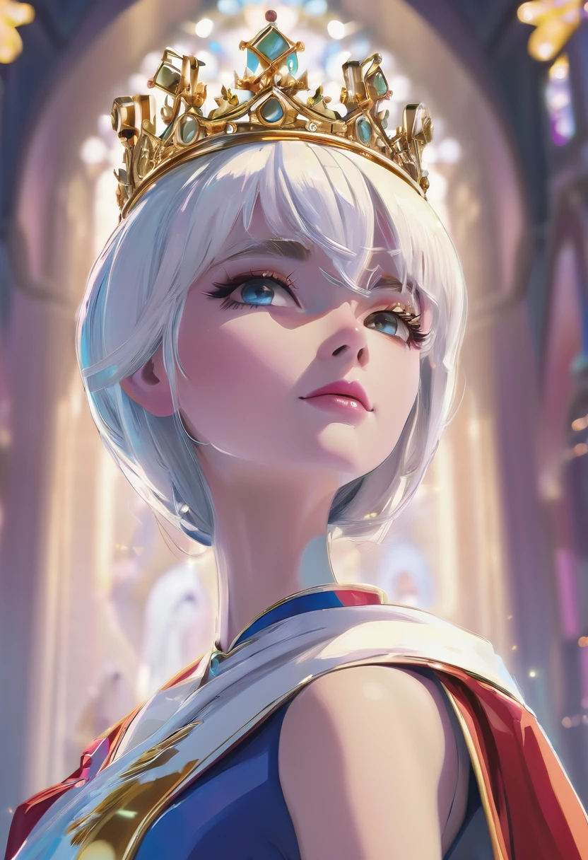 Divine, Low Angle Shot, Film, Crown, Chapel, Queen Coronation, CG Illustration

