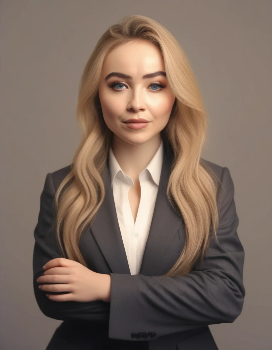 SabrinaCarpenter,High Quality, Intricately Detailed, Hyper-Realistic woman Lawyer Portrait Photography, Volumetric Lighting, Full Character, 4k