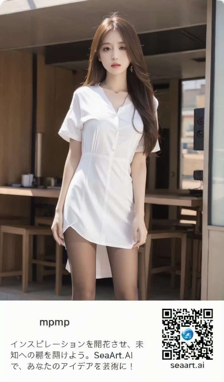 mix4, 20d, solo, long_hair, shirt, dress, high_heels,full_body, look_at_viewer, (8k, RAW photo, best quality, masterpiece:1.2), (realistic, photo-realistic:1.37), professional lighting, photon mapping, radiosity, physically-based rendering,