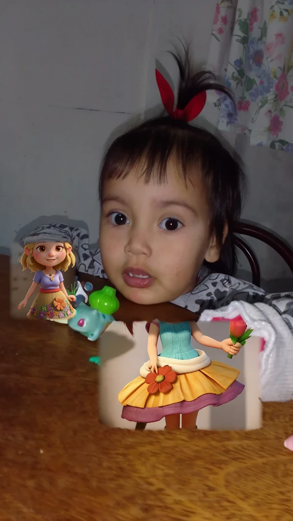 Create an HD image of a 2 year old girl, dressed as Disney princess Vanellope von Schweetz, eating a lollipop at your birthday party. The photo should capture the joy and fun of the moment, highlighting Vanellope&#39;s detailed costume that the girl is wearing. A must be looking ahead, with a charming smile on your face. The party atmosphere should be colorful and festive, with a theme similar to the world of Vanellope&#39;s film, full of sweets, vibrant colors and decorations inspired by Sugar Rush. Include more cute and colorful elements in the white areas of the image to add an additional touch of charm and magic. The aesthetics should resemble the photos available on the Pexels website, with high quality and a magical touch.