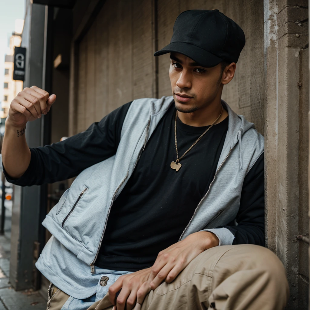 handsome man ,hip hop