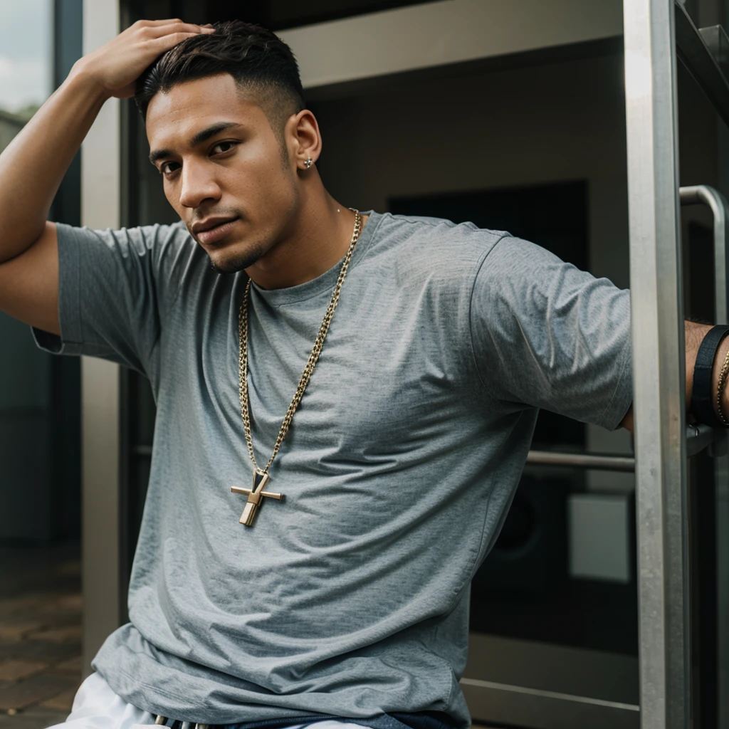 handsome man ,hip hop