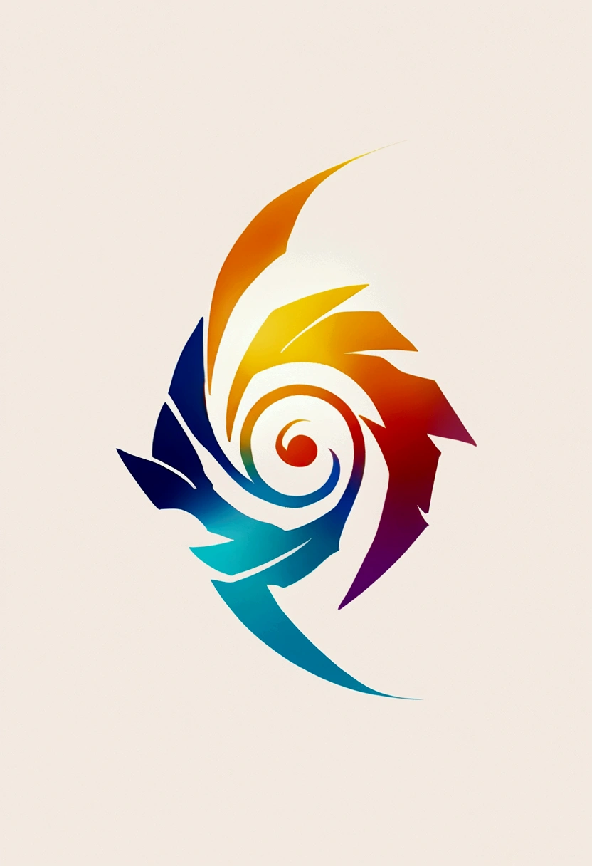 Design the logo that represents the fire element, and represents will, simple logo, highlighted in orange 