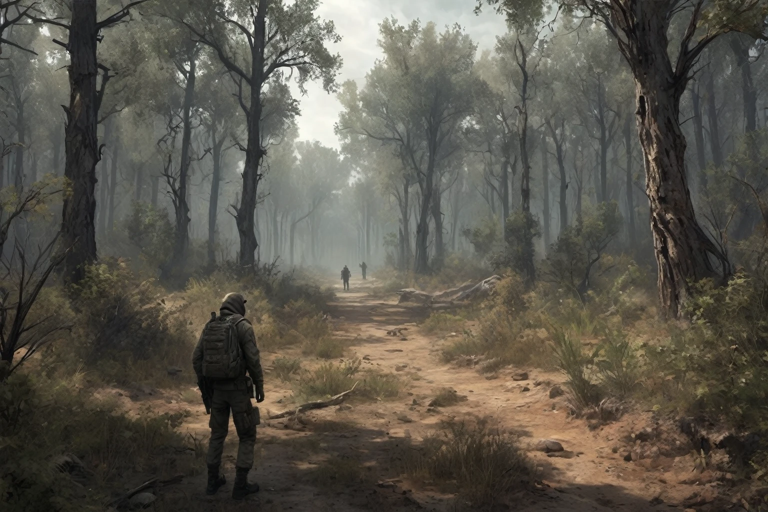 stalker game, anomaly in the dry forest