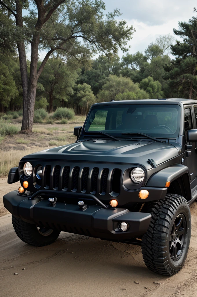 One black jeep major and one black one