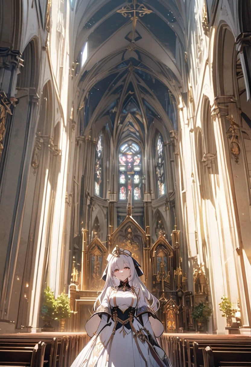 sacred,Low angle shot,,church,Queen's Coronation,CG Illustration,