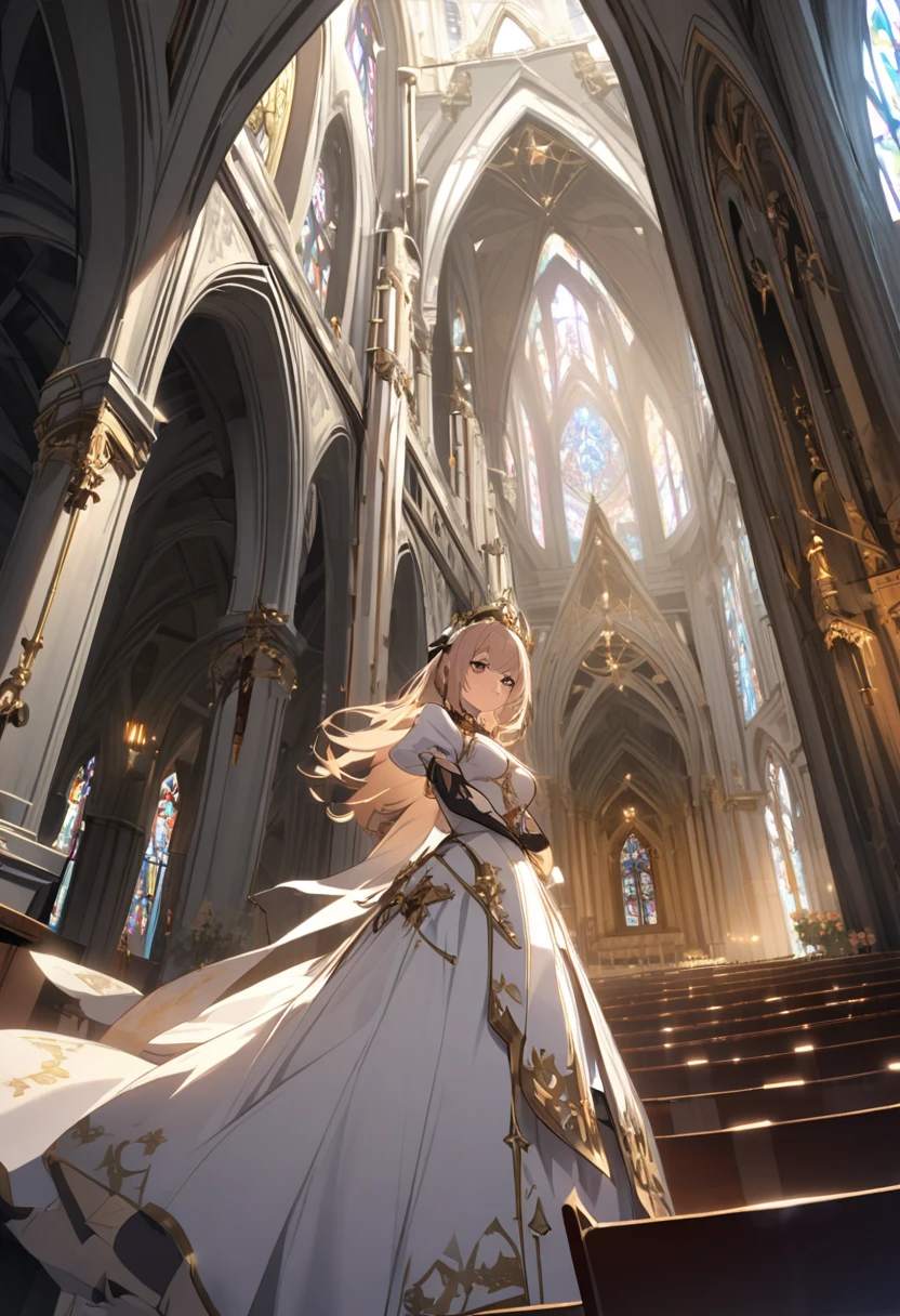 sacred,Low angle shot,,church,Queen's Coronation,CG Illustration,