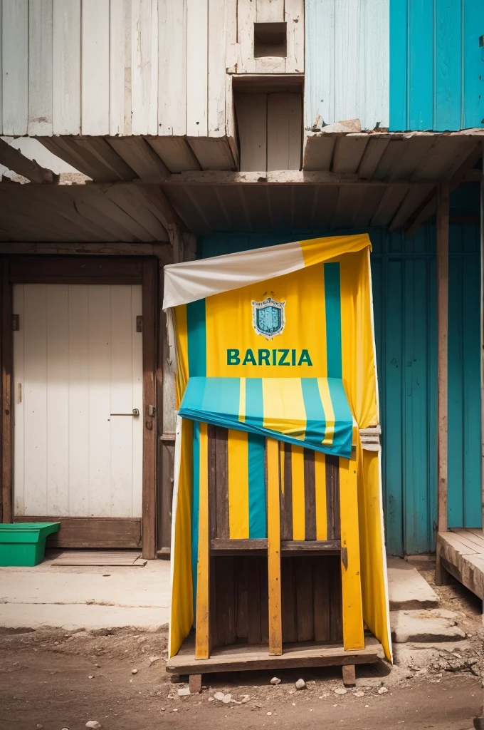 Create a packaging image like the colors of Argentina that refers to Brazil 