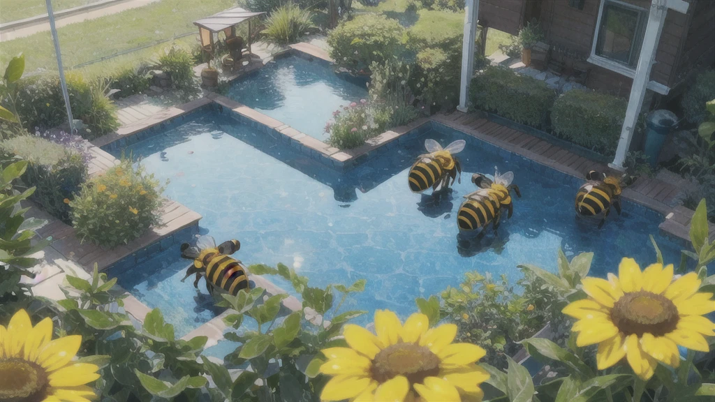 The bees are dancing