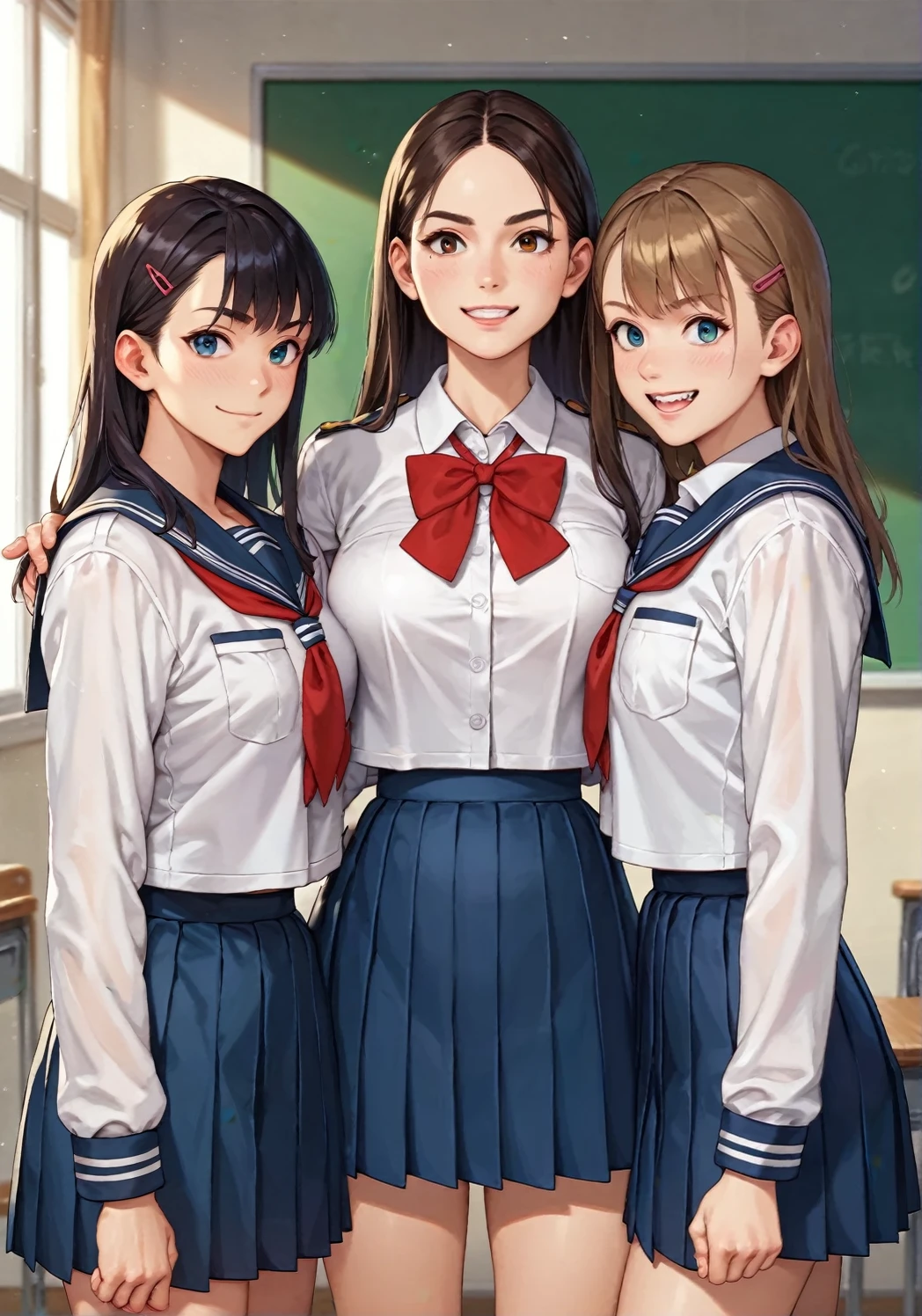score_9, score_8_up, score_7_up, score_アニメ, (handsome guy), (white jackets), (дорогая school uniform), (school uniform), (British style), looking straight into the camera, front view, confident pose