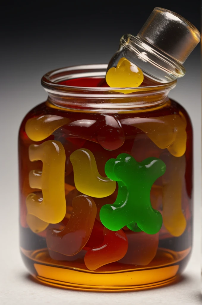 Pandit gummy with a bottle