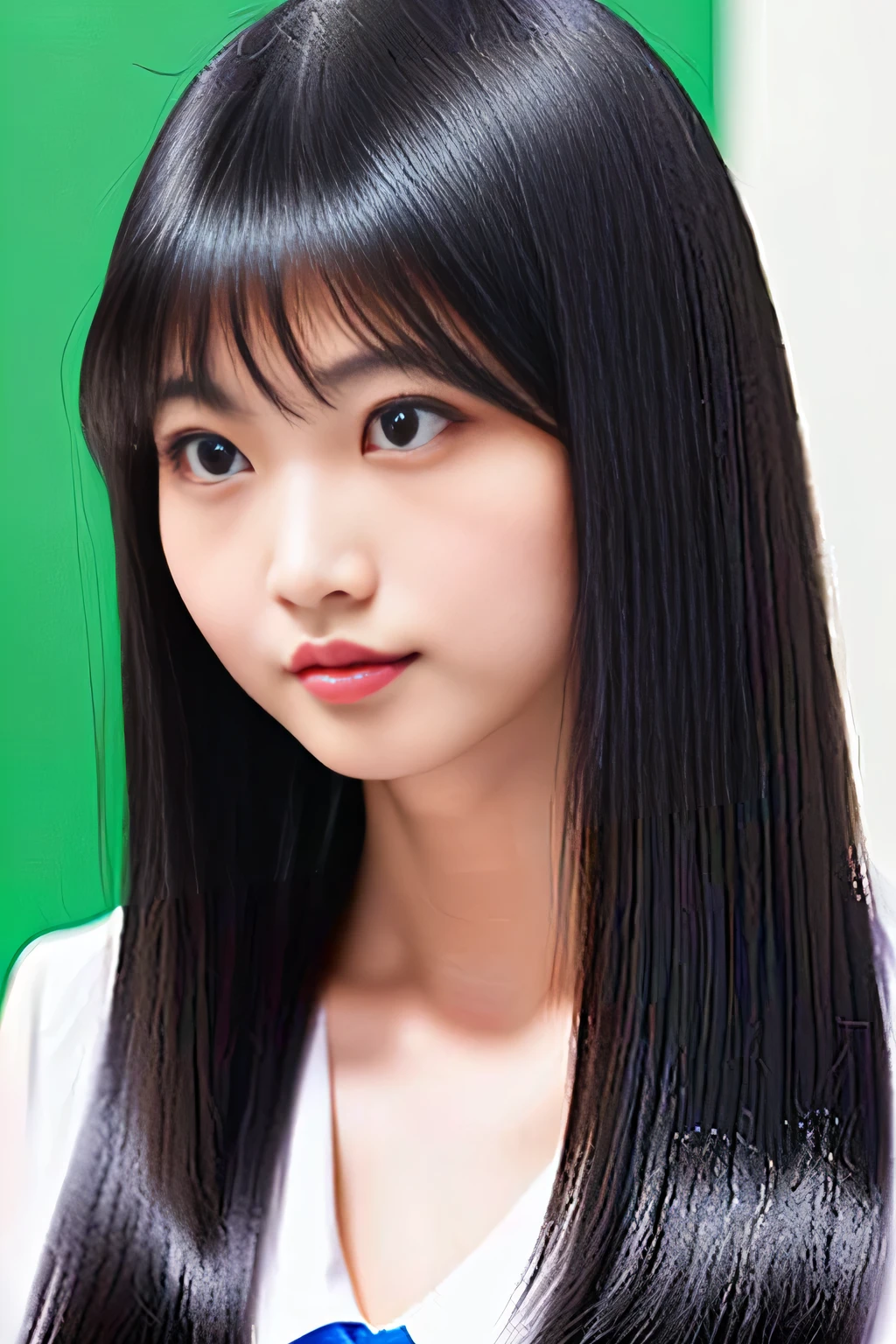 masterpiece, high resolution, Female teacher is giving a lecture,Frictionless black and shiny hair,Very thick hair,Black and shiny hair one meter long,The beautiful hair spun like a fan as the teacher turned around。