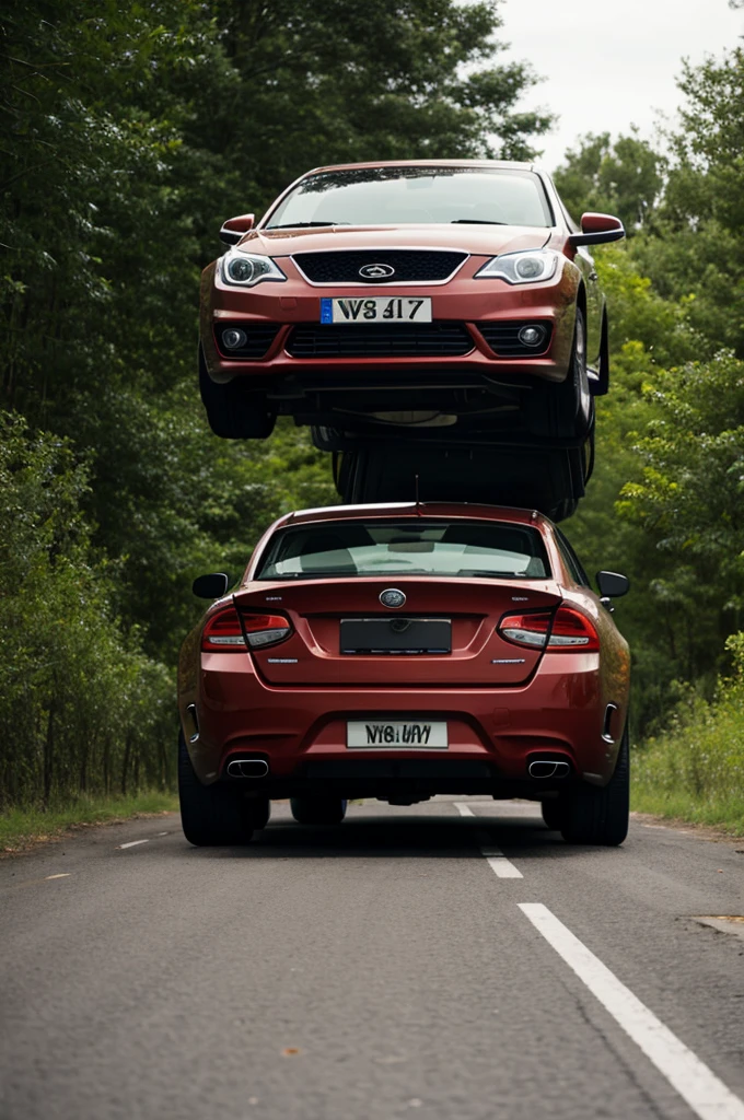 Car above