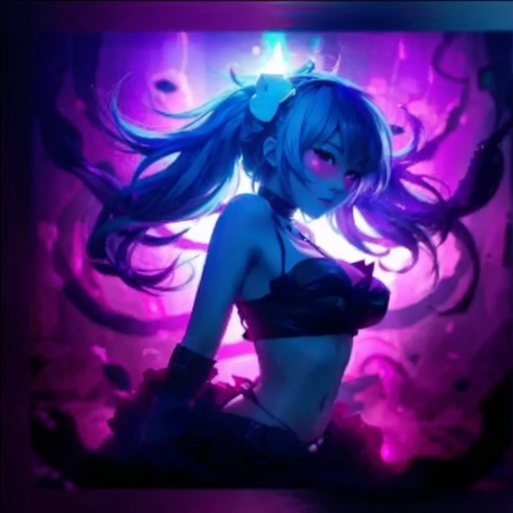 Fantasy Phonk Anime Girl, Pink Colorful