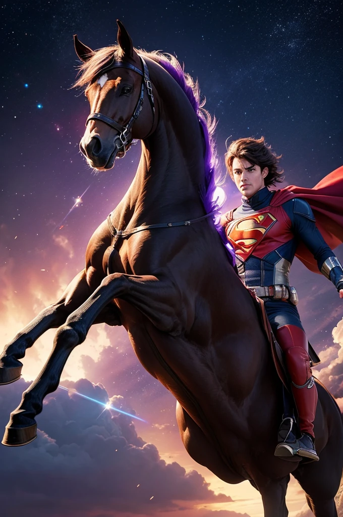 Make a super horse dominating the galaxy