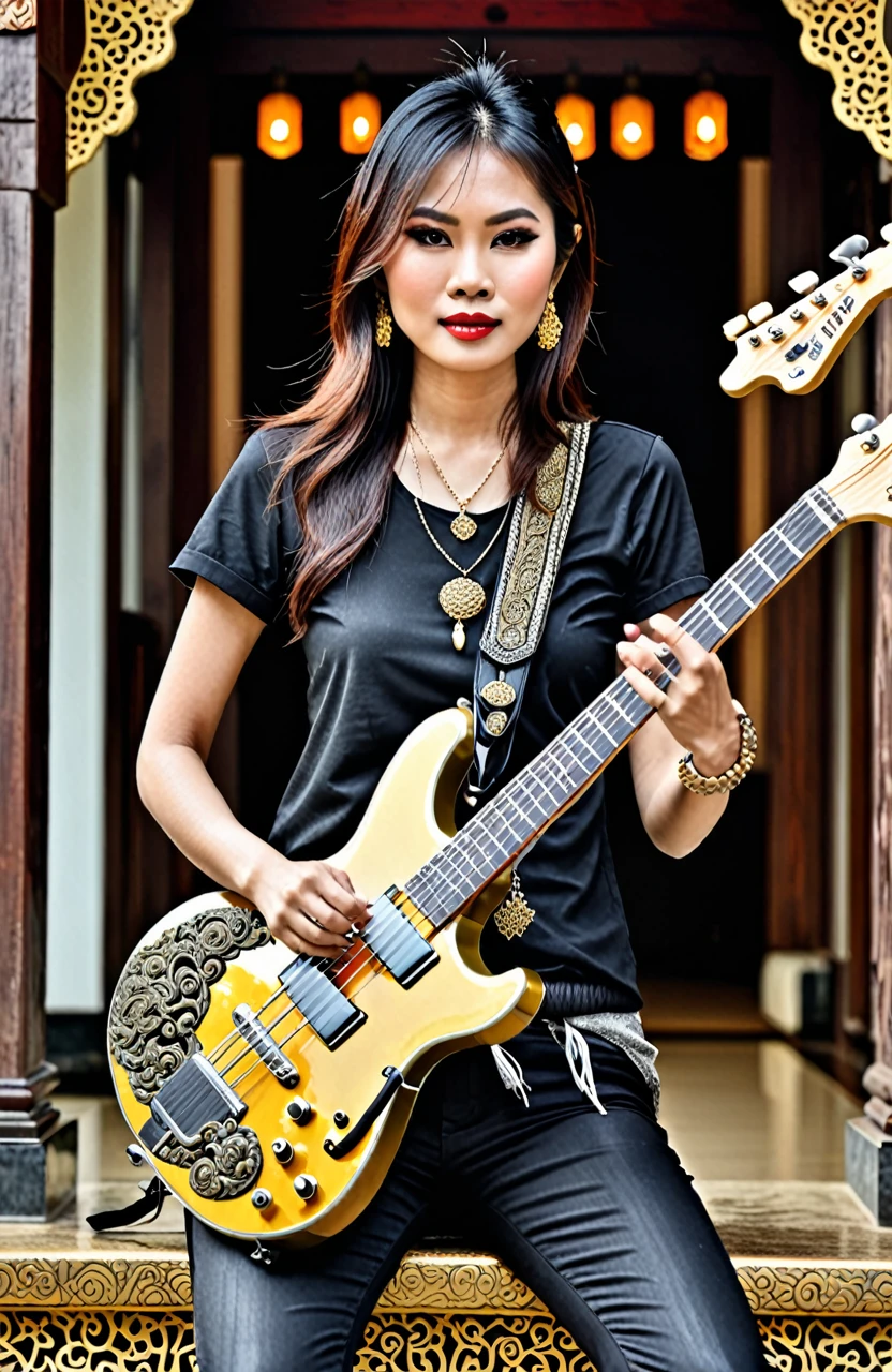 Thai style Beautiful modern rock