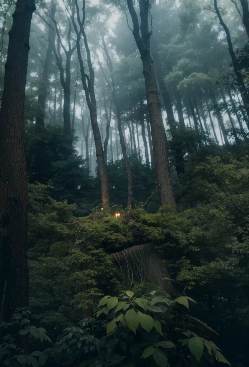 Litha, midsummer solstice, celebration, pagan, a magic enlightened tree is emerging