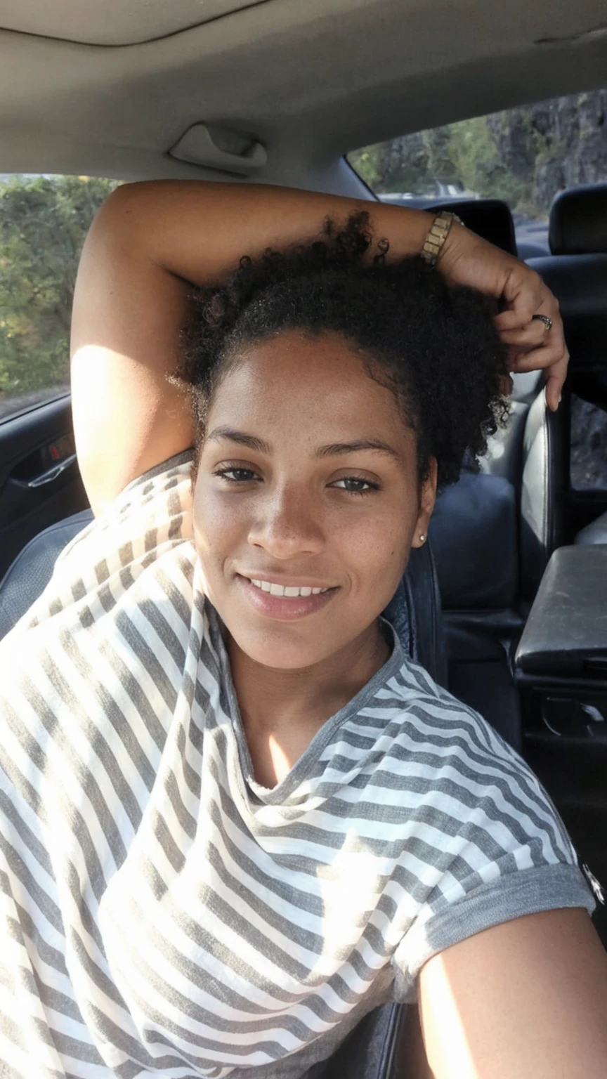 photograph of a woman, (troubled facial expression), textured skin, goosebumps, blonde afro hair, plaid flannel shirt with distressed boyfriend jeans, cowboy shot, dark and mysterious cave with unique rock formations and hidden wonders, perfect eyes, (candlelight,chiaroscuro), Porta 160 color, shot on ARRI ALEXA 65, bokeh, sharp focus on subject, shot by Don McCullin