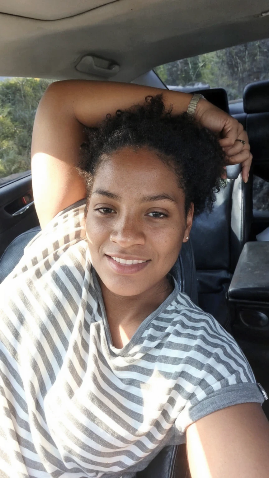 photograph of a woman, (troubled facial expression), textured skin, goosebumps, blonde afro hair, plaid flannel shirt with distressed boyfriend jeans, cowboy shot, dark and mysterious cave with unique rock formations and hidden wonders, perfect eyes, (candlelight,chiaroscuro), Porta 160 color, shot on ARRI ALEXA 65, bokeh, sharp focus on subject, shot by Don McCullin