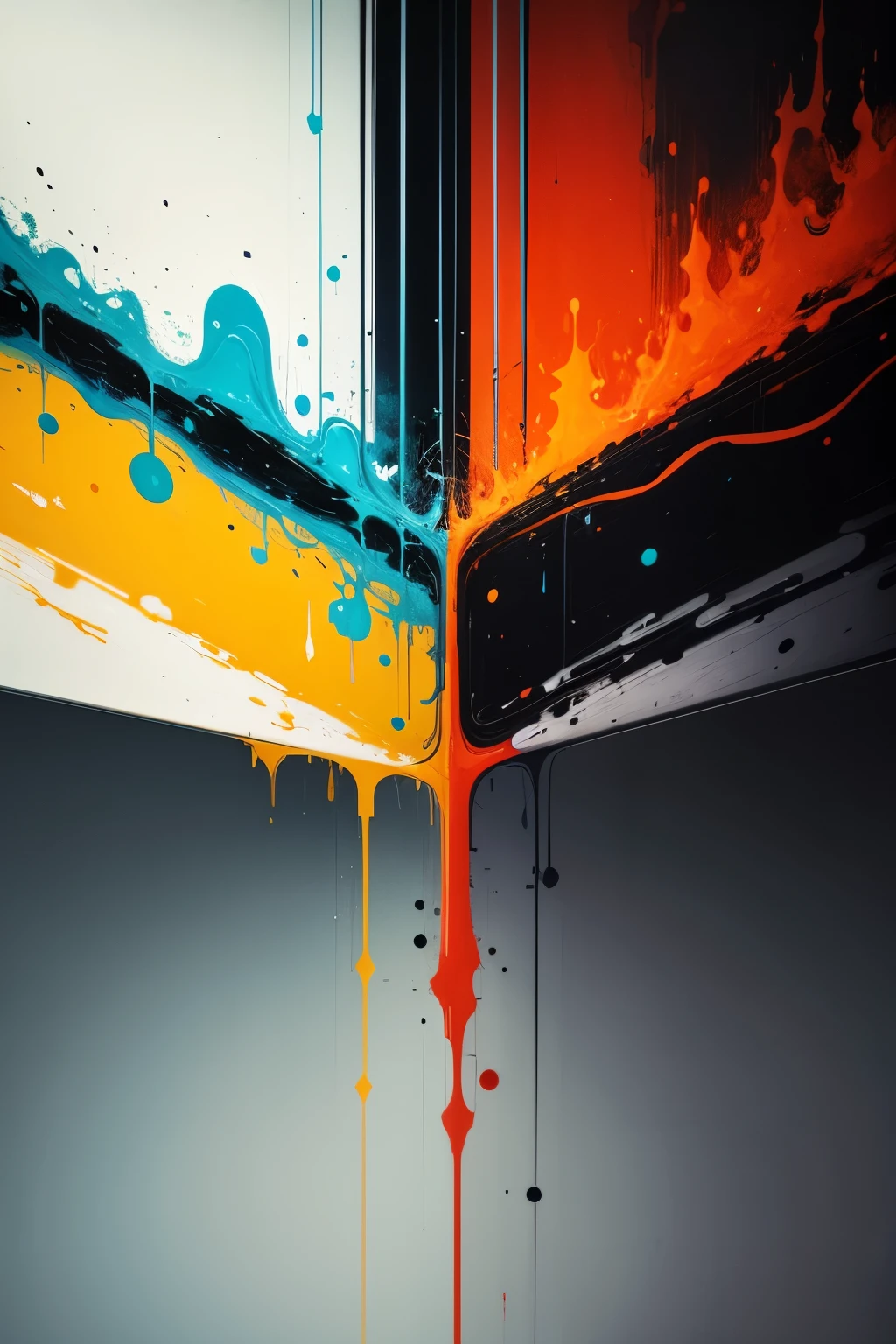 abstract painting on the topic - NeuroWave