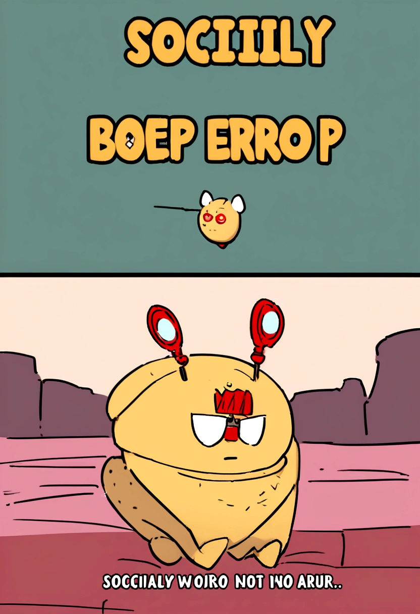 Beep boop. Error. Friendship.exe not found. (Text overlay: Socially Awkward Sam)