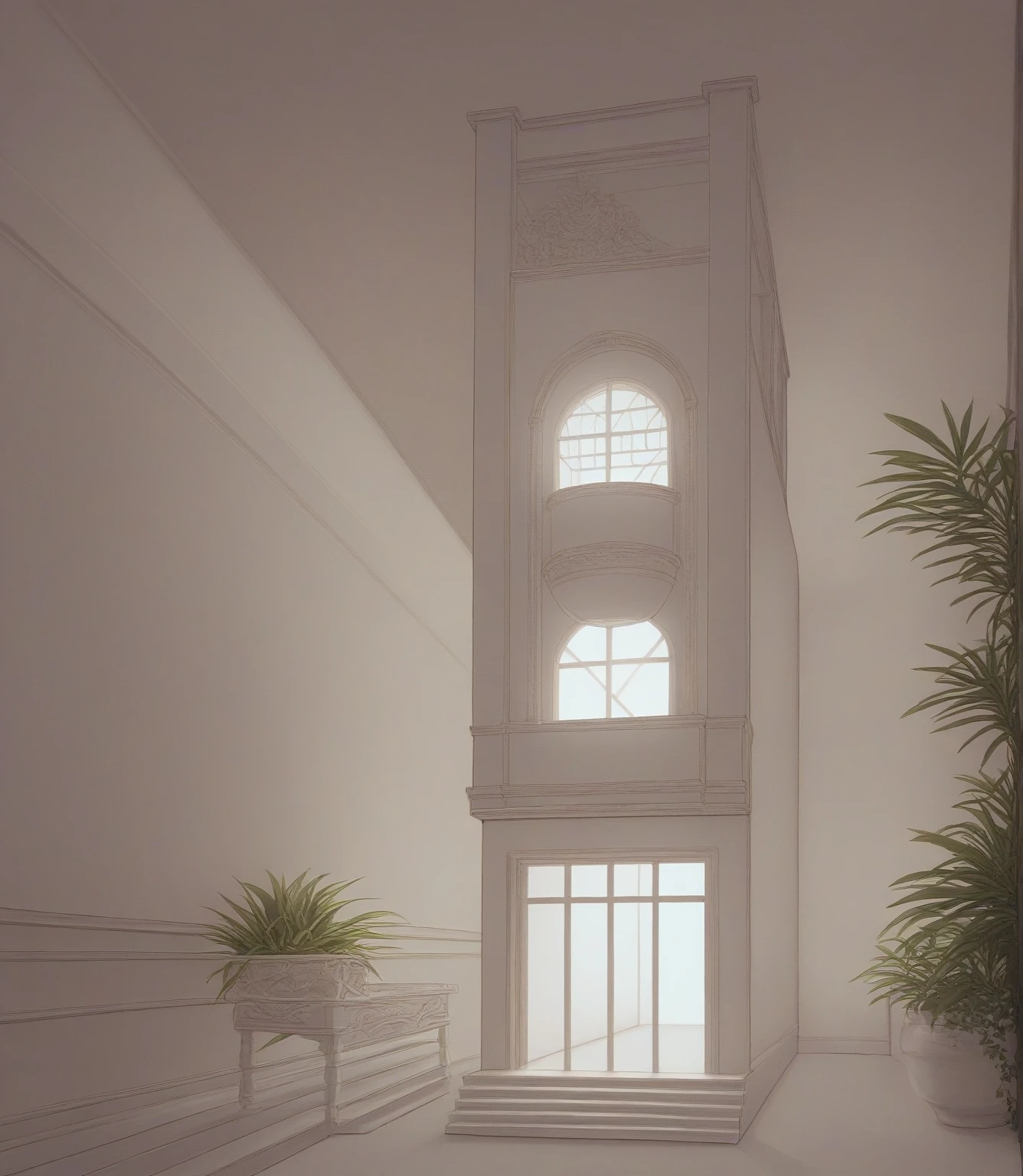 RAW photo, Masterpiece, high quality, best quality, realistic, super detailed, neoclassical house, exterior, neoclassical house with white walls and windows, masonry railing, white, curved arch, floating point, daylight, tropical plants, tropical garden, street in Vietnam, everyday architecture, (high detail: 1.2), 8k uhd, dslr, soft light, quality High quality, film grain, Fujifilm XT3
