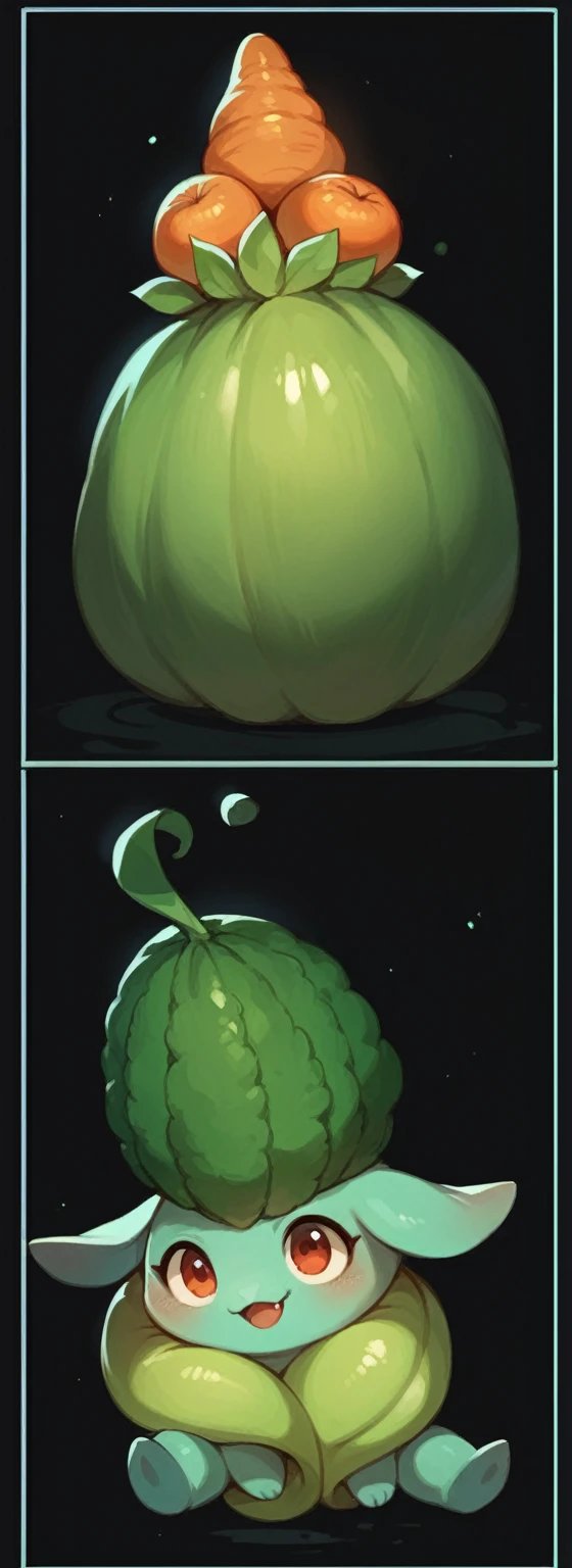 Vegetable little creature, cute