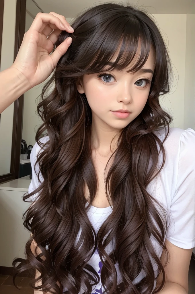  of curled hair 