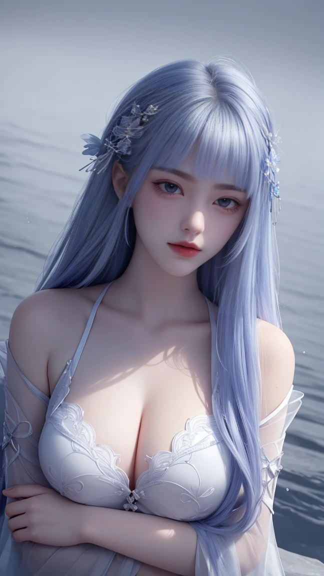 girl with long hair and purple dress in the water, beautiful woman, seductive girl, beautiful alluri woman, beautiful girl, attractive girl, pretty girl, beautiful artwork, beautiful portrait, (girl), beautiful alluring teen, beautiful fantasy, ”beautiful woman, beautiful art, beautiful style, woman