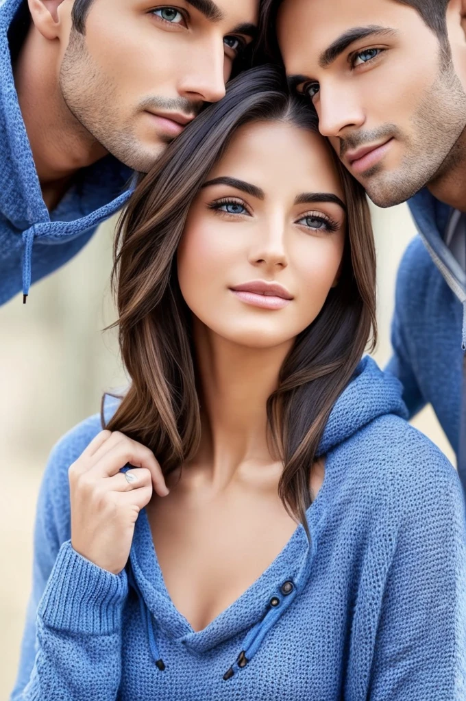 (high quality),(realistic),(great love),(affection),(devotion,oath),(woman:deep brown eyes),(woman: hugging the man),(woman: beautiful,20 years old),(woman :blond hair),(woman:blue tight sweater),(woman:thin),(man:compassionate looks),(man:light hazel eyes),(detailed face),(full lips),(man:thin sharp chin ),(man: pointed nose),(man:loose hoodie),(man:black trousers),(man: leaning towards the woman's lips),(man:looking at the woman with great longing),(realistic),(pure love)