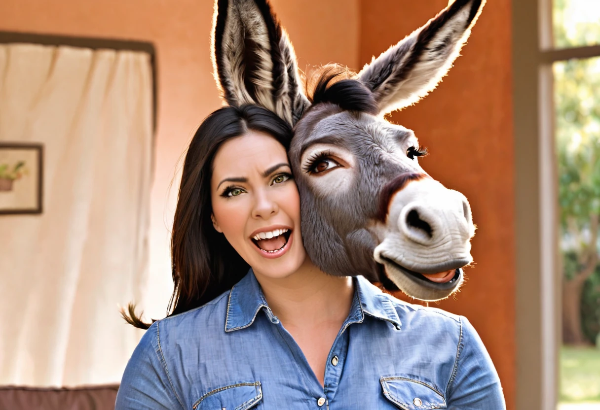woman turns into a donkey