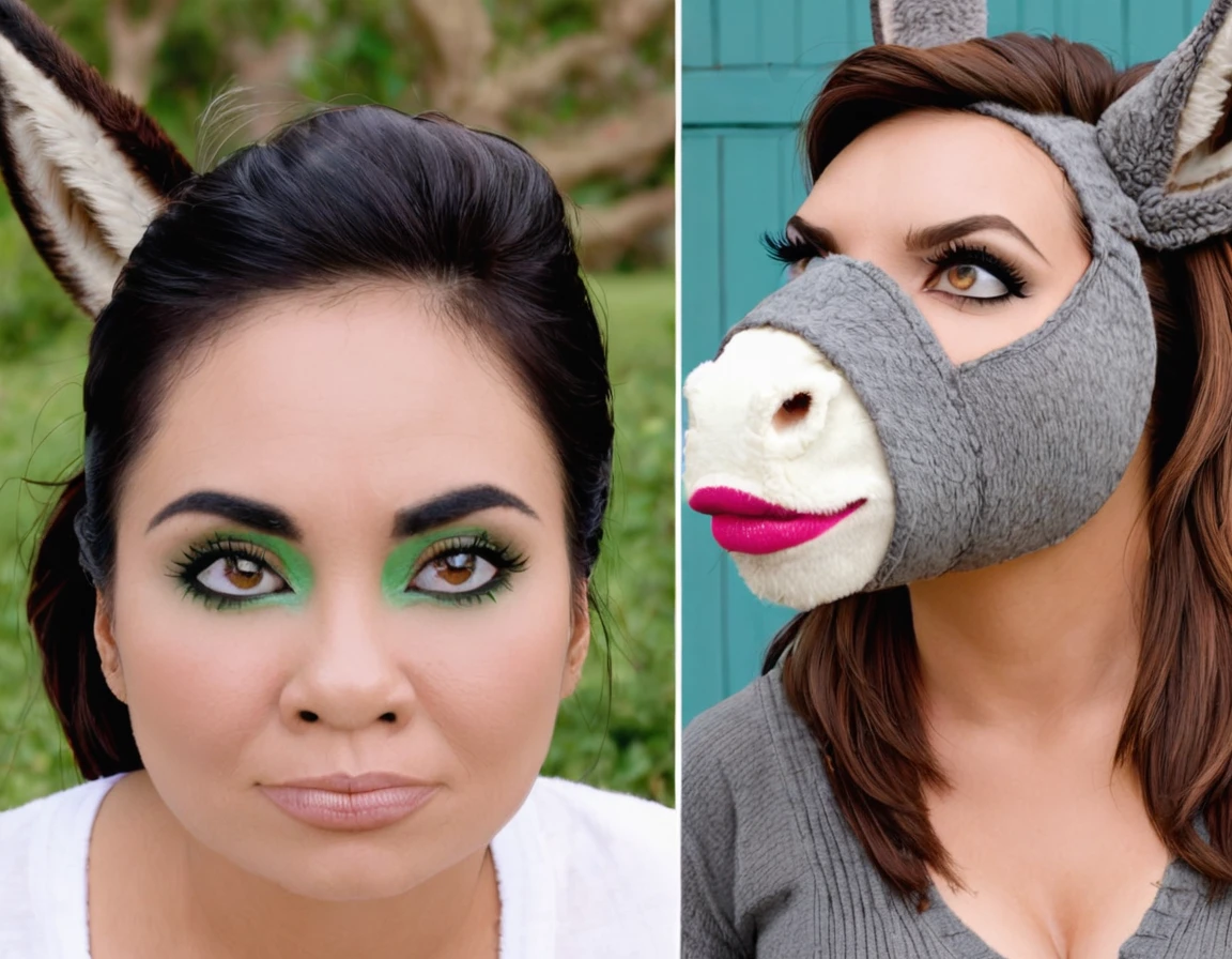 woman turns into a donkey