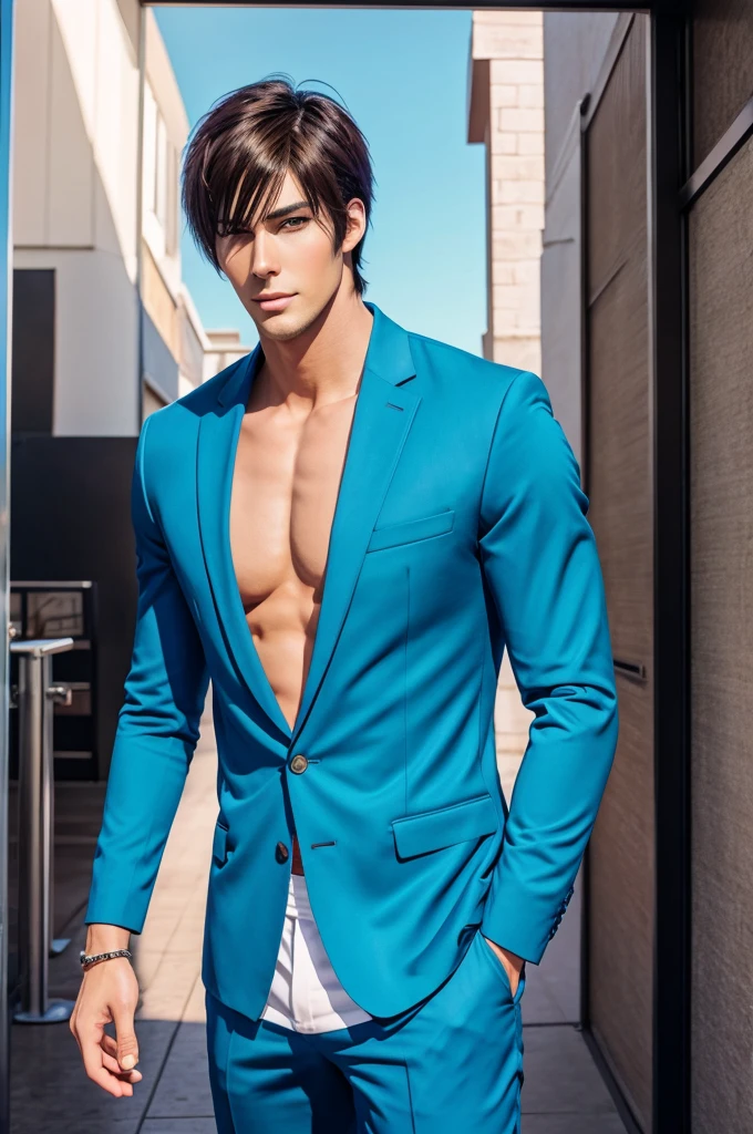 Anime male character tall and handsome