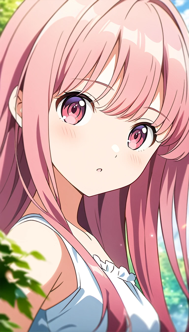 (masterpiece, Highest_quality), Very familiar with CG Unity 8K Wallpaper, wonderful_OK_shape, Break 1 Girl, Small breasts, (Glamorous look), Red eyes, Anime Style 4k, Beautiful anime portraits, Anime Moe Art Style, anime art wallpaper 4k, High quality anime art style, Anime style portrait, Familiar with digital animation art, Anime Art Wallpapers 8K, Cute Anime Girl Portrait,, sunlight, whole body, Breaking Depth of Field, Perfect hands, nice refer tos, 5_refer to, 4_refer to,1