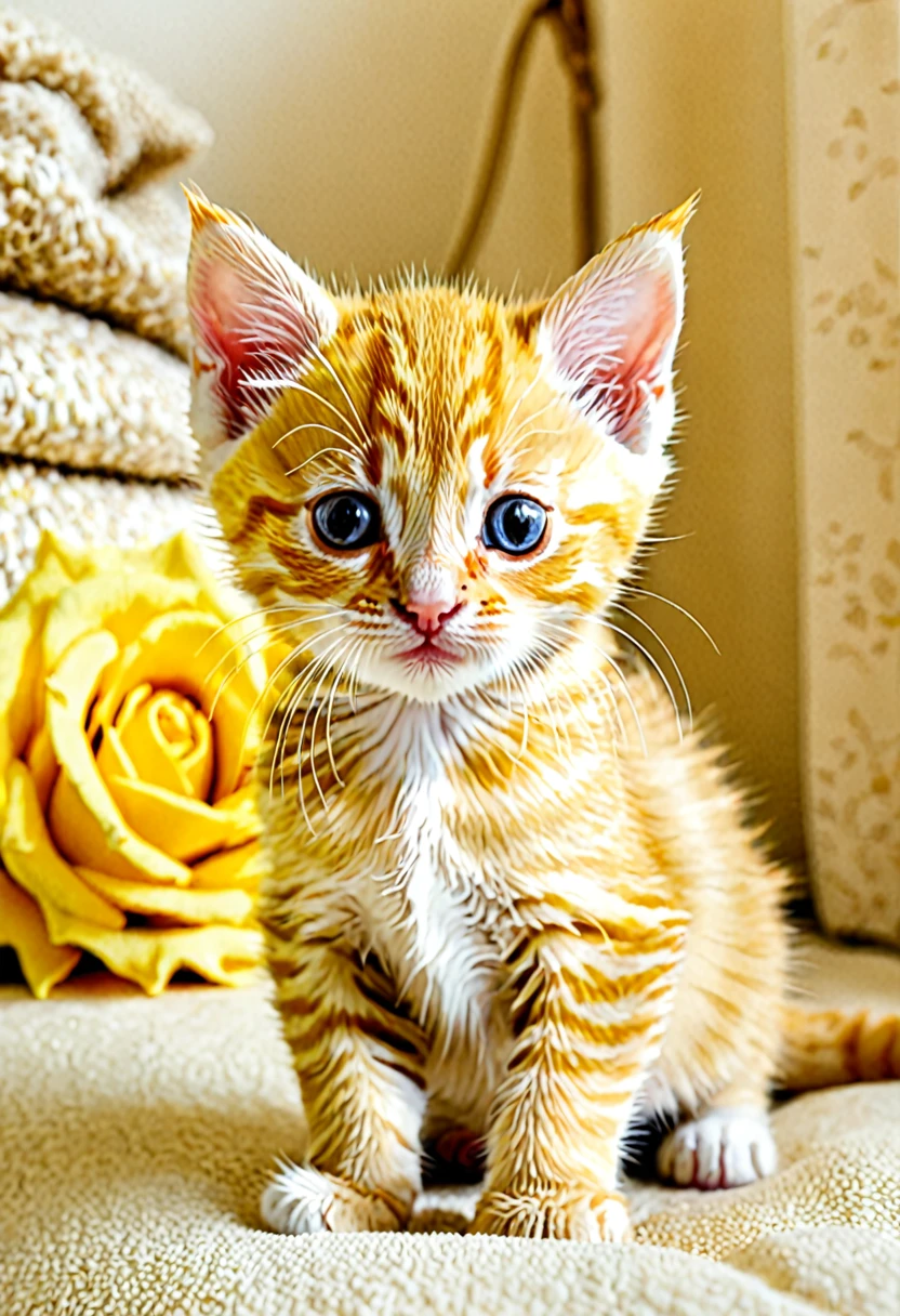Yellow baby cat