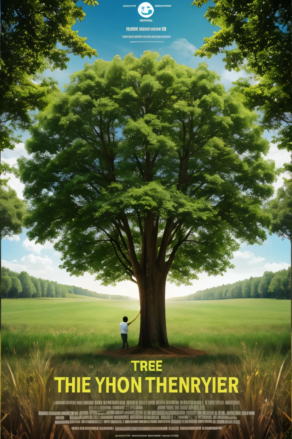 Tree plantation digital poster inspiring people