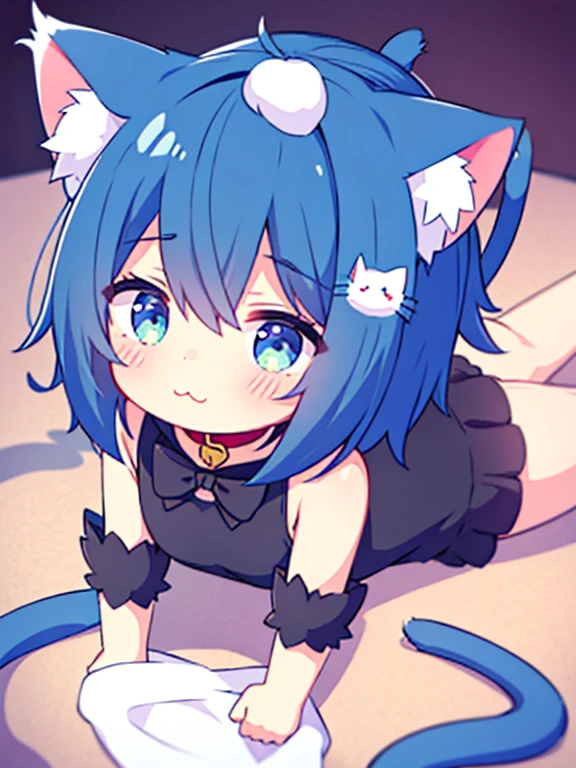 cat bars,animal ear fluff,:3,Cat&#39;s tail,cat girl,modo kemonomimi, maomao,1 girl,blunt bangs,green fur,wide,Blue eyes,Alone, gonvverde,Side locks,twin braids,hair over the shoulder,hair beads,half up,moño de un Alone cabello,hair band,blue ribbon,parts,hanfu,green japanese clothes,long sleeves,wide sleeves,purple skirt,long skirt,shoes,, exquisite images, High Definition,Masterpiece,Best Quality, full body, frontal wide shot,, 18 years,young female,beautiful fingers,beautiful long legs, brown sandals, beautiful body,Beautiful nose,beautiful character design, Perfect eyes, perfect face,expressive eyes