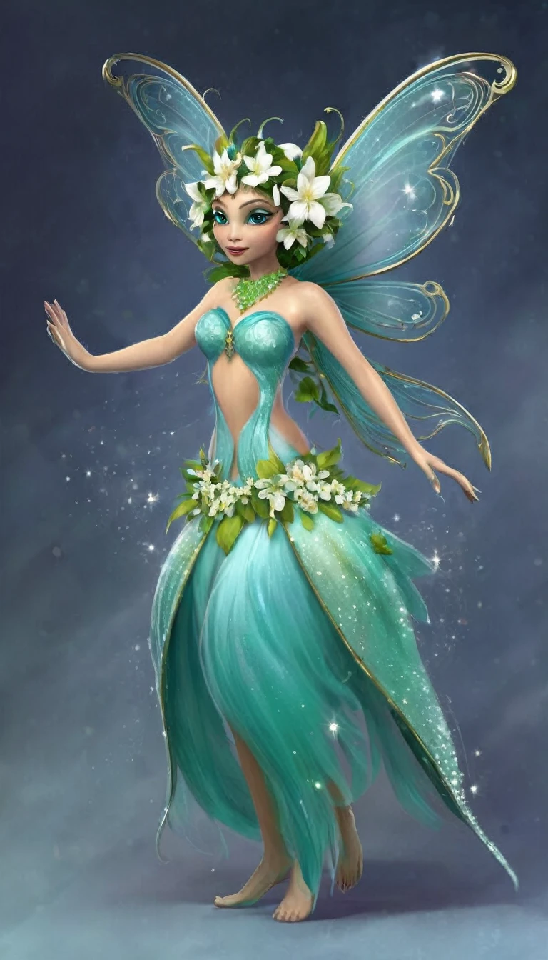Fairy monster inspired by Cape Jasmine