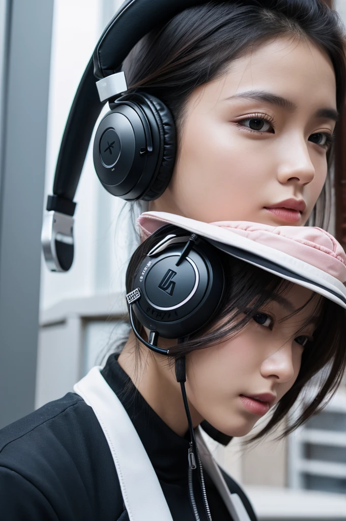 Black headphones