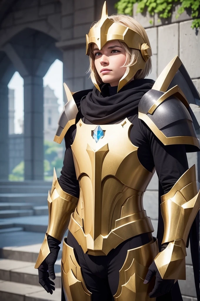 Make a profile picture of a paladin in Minecraft