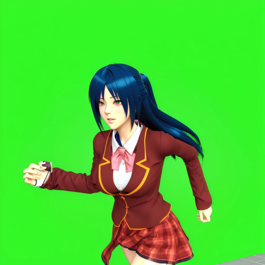 anime girl in  running with cell phone in hand, the anime girl is running, anime cgi style, anime cgi, live2d virtual youtuber model, anime pose, anime styled 3d, 3d anime girl, anime style. 8k, she is dancing. realistic, 3 d anime, 3d anime, anime vfx, a-pose