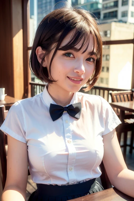 (masterpiece:1.3),(best quality:1.4),ultra high res,(detailed eyes),(detailed facial features),(detailed clothes features),HDR,8k resolution, solo focus, bangs, skin tight, (shiny skin),(slender girl),dreamlike,
(extreme detailed illustration),check commentary,commentary request,scenery,no text,
VirtualGirl-Rin, happy, smile, (small breasts), bangs, bob hair, short hair, brown hair, brown eyes, black choker,
1girl, (solo),
sexy Maid, Maid hair band,Maid dress,Maid apron,Maid skirt,Maid stockings,black leather shoes,