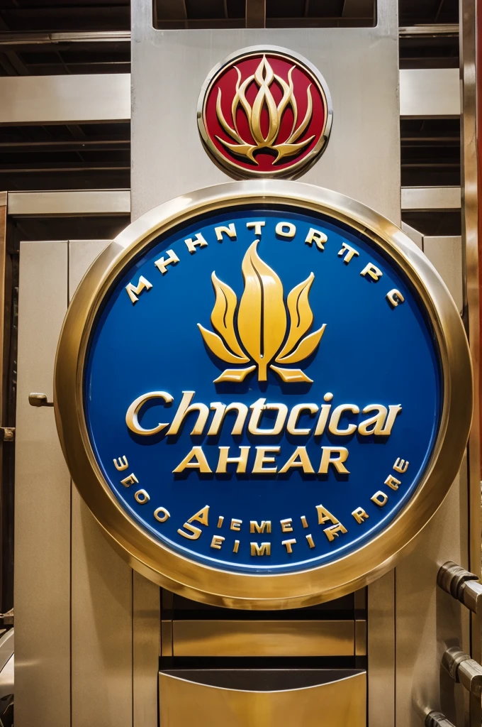 a logo from mechanical shop name chandra automobiles