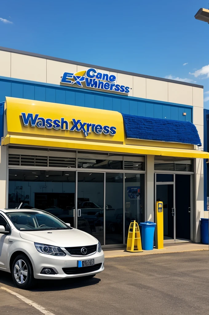 A car wash with the name Express Wash