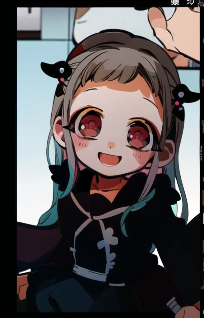 Yashiro , nene yashiro , wearing black clothes , flowers , smile , black skirt , red